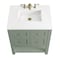 James Martin Vanities Breckenridge 30in Single Vanity, Smokey Celadon w/ 3 CM White Zeus Top 330-V30-SC-3WZ - alternate 2